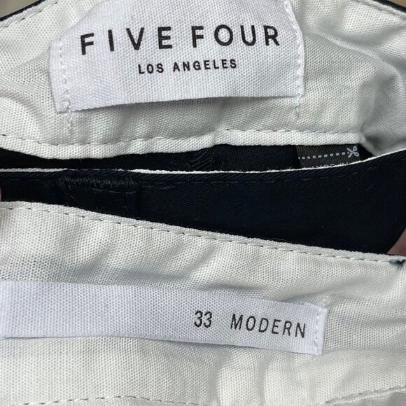 Five Four Shorts Mens 33 Modern Navy Blue Dress Chino Short Ginsberg 7" Inseam - Picture 4 of 4